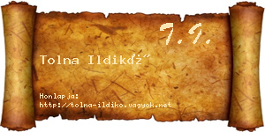 Tolna Ildikó névjegykártya